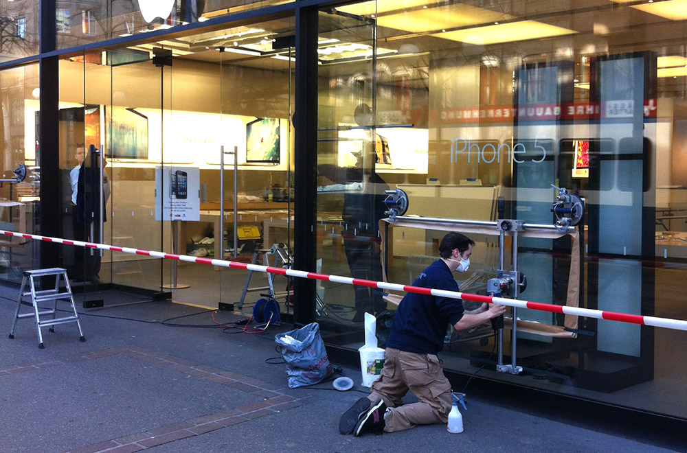 vetrox, surfaces vitrées, laitances sur verre, polir de fines rayures, enlever de fines rayures, enlever des rayures, égratignures